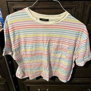 Striped cropped tshirt